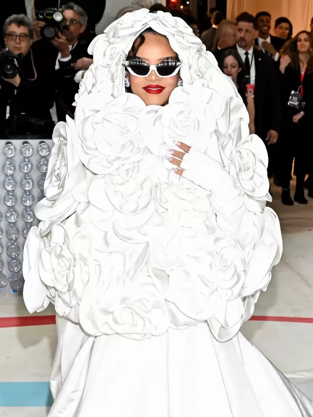 Rihana: Met Gala 2023 White wedding gown look
