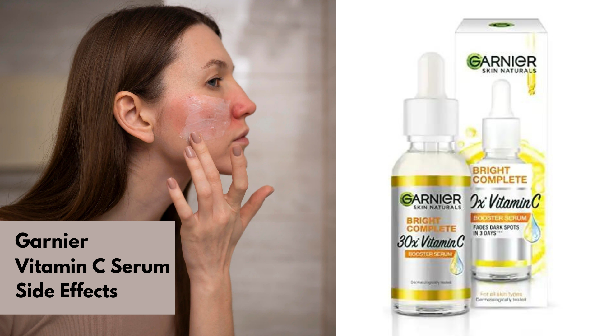 Garnier Vitamin C serum side effects